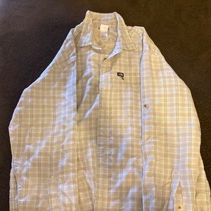 Mens North Face long sleeve button up. XL